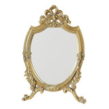 Espelho De Parede Decorativo Oval De Ouro Antigo, Decoração