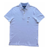 Camiseta Tipo Polo Tommy Hilfiger Hombre Talla S F052 Blanco