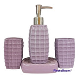 Set Para Baño De Cerámica  4 Piezas 