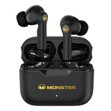 Fones De Ouvido Sem Fio Monster - Xkt02 Bluetooth 5.1, Cor Preta