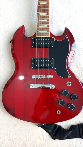 Guitarra Eléctrica Sg Texas + Amplificador Velvet 15w 