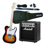 Combo Guitarra Crimson Seg287 + Ampli Marshall Mg10 + Acc