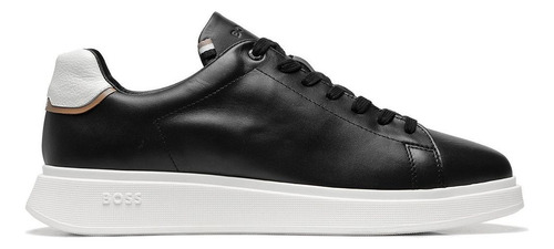 Tenis Sapatenis Casual Em Couro Legitimo Grife Preto 