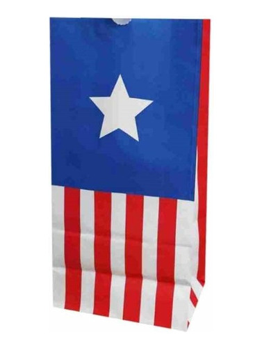 Bolsita Fb3 X20 Capitan America Bolsa Golosinera Candy