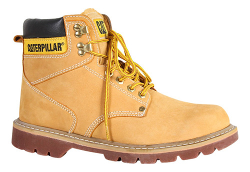 Bota Caterpillar Masculino Botina Cat Estilo Coturno Amarelo