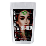 Tintura De Henna Cabello Barba 100 % Natural Vino Rojo