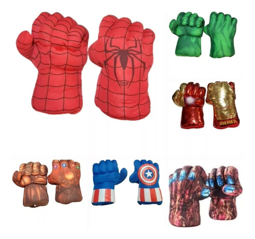 Guante  Puño Avengers Spiderman Hulk Capitan America Tanos