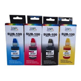 Pack 4 Tintas Sublimación Premium 100ml Estampar Sub-100