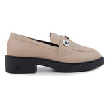 Mocassim Feminino Sua Cia Bege Fendi 8308 Loafer Ana Castela