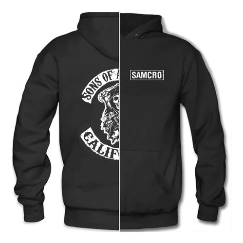 Sudadera Samcro Logo Sons Of Anarchy Doble Estampado Hoodie