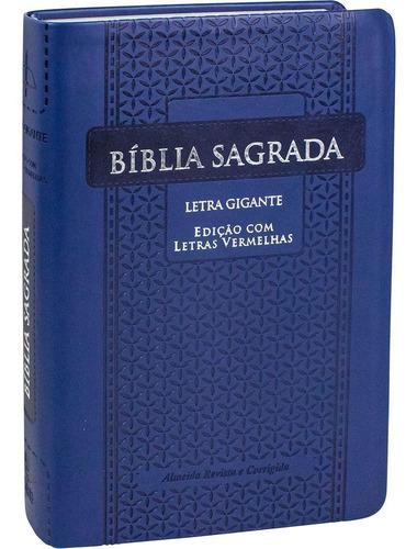 Bíblia Letra Gigante Almeida Corrigida Índice Pjv Sbb Luxo