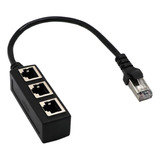 . Rj45 Para 3 Portas Ethernet Lan Rede Divisor Extensor