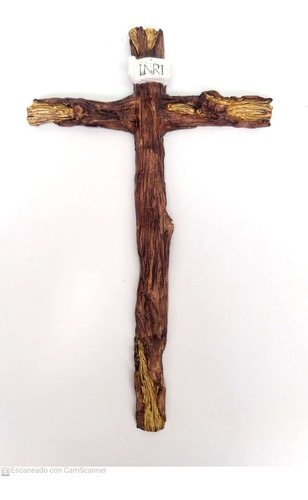 Cruces,cruz En Resina Imitación Madera Medidas38.5x24 Figart