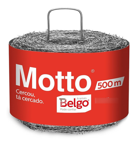 Arame Farpado 500m 100% Galvanizado Motto - Belgo