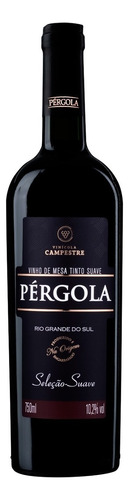 Vinho Tinto Suave De Mesa Seleçao Pergola Garrafa 750ml
