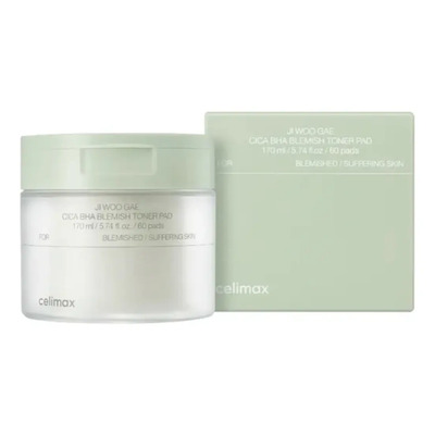 Pads Celimax Ji Woo Gae Cica Bha Blemish Toner Pad 170ml Todo Tipo De Piel Día\u002Fnoche | MercadoLibre