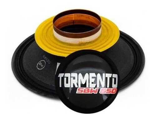 Kit Reparo Alto Falante Subwoofer Tormento 15 Pol Sbw 650w Cor Preto