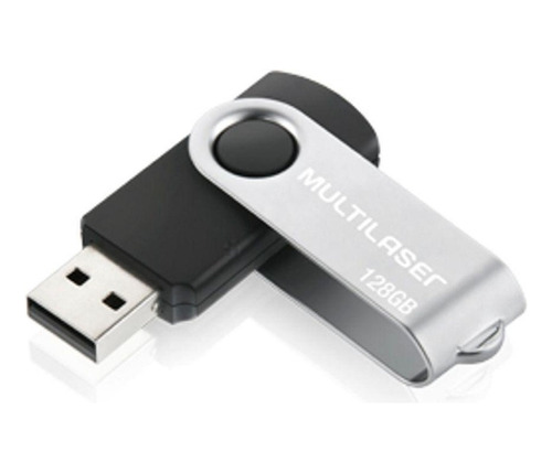 Pen Drive Twist 128gb Usb Preto - Multilaser