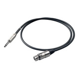 Proel Bulk200lu6 Cable Micrófono Xlr Hembra A Plug 1/4 6m