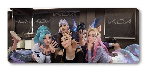 Mousepad Xxl 80x30cm Cod.028 Chicas Anime League Of Legends