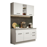 Mueble De Cocina Compacto 150cm Agata Madesa 01 Color Blanco