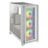 Gabinete Gamer Corsair Icue 4000x, Rgb, Atx, Color Blanco