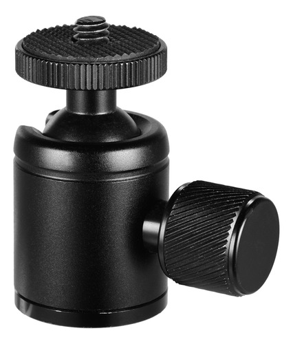 Adaptador De Metal TriPod Head Light Ball Head 3/8 Mini Blac