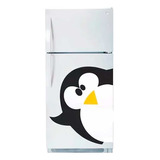 Adesivo Decorativo Geladeira Pinguim Tamanho M 45x51cm