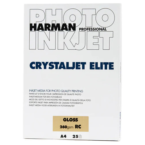 Papel Ilford Glossy Harman Cristaljet 8x10  25 Hojas 