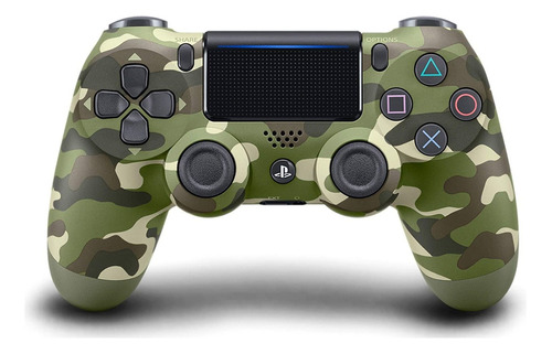 Dualshock 4 Wireless Controller For Playstation 4 - Green Camouflage