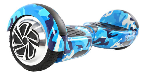 Skate Elétrico 6,5 Azul Militar Hoverboard Bluetooth E Bols