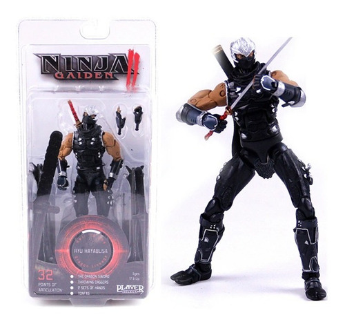 Ninja Gaiden 2 Ryu Hayabusa 18 Cm Neca 32 Pontos Articulavel