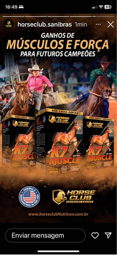 K7 Muscle - Suplemento Para Cavalos