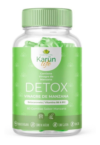 Detox Vinagre De Manzana | Vitamina B6 Y B12 | 60 Unidades