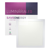 Luminária Painel Plafon Led Embutir 40x40 36w 3000k