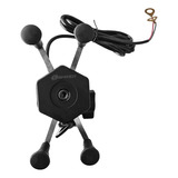 Suporte Garra Celular P/ Motos Universal Com Carregador Usb.