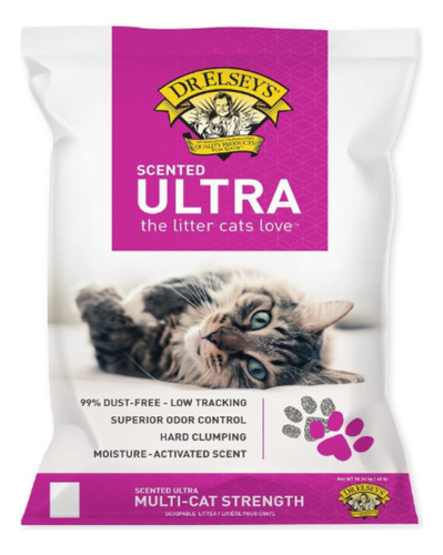 Dr. Elsey's Ultra Arena Para Gatos Aglomerante 40l Con Olor X 18.14kg De Peso Neto  Y 18.14kg De Peso Por Unidad