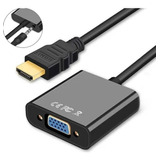 Cable Convertidor Adaptador Hdmi A Vga + Cable Audio 3.5mm