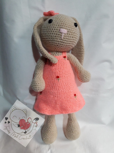 Conejo Artesanal Muñeco Amigurumi A Crochet