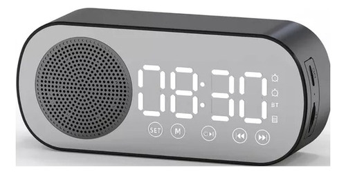 Reloj Despertador Digital Pantalla Led Bluetooth Parlante Fm