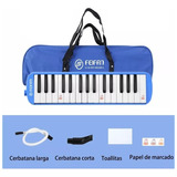 Melodica Escolar 32 Tecla Con Tubo De Soplado Boquilla Azul