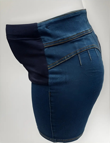 Short Mezclilla Maternidad Pinzas (30 A 34)