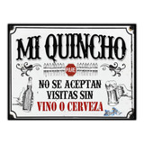 #1084 - Cuadro Vintage - Cerveza Beer Quincho Bar No Chapa