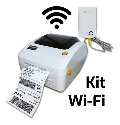 Impresora De Etiquetas Térmica Kit Wifi Inalámbrica Con Iva