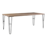 Mesa Jantar Ludiana 160cm Grafite/driftwood - Gran Belo