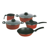 Bateria Juego Set Cocina Olla Sarten Antiadherente 8 Piezas