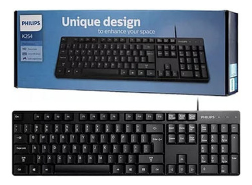 Teclado Alambrico Philips Spk6254