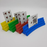 Juego De 4 Bandejas Para Cartas (azul, Rojo, Verde, Amarillo