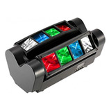 Cabezal Spider Led Rgbw Doble Barra De Led Movil Beam