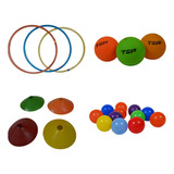 Combo Jardin N°2 Pelota Pulpo Conos Aros Pelota Goma Espuma